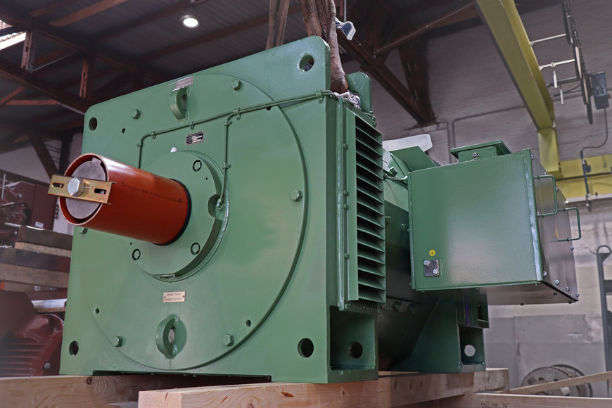 Backup DC motor for two rolling mill applications